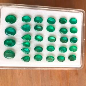 Emerald Oval 8x6-9x7mm Zambia Green Gemstone