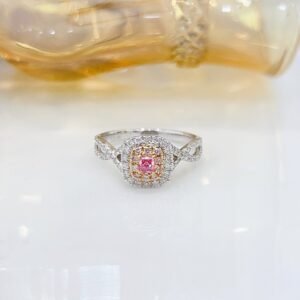 Diamond Ring 0.10 Cts in 18k Gold Jewelry
