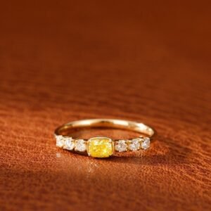 Diamond Ring 0.20 Cts in 18k Gold Jewelry