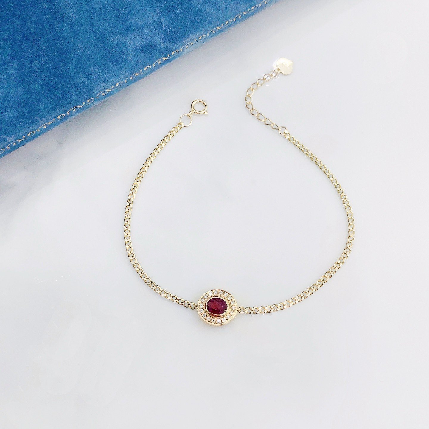 Ruby Bracelet 0.34 Cts in 18k Gold Jewelry