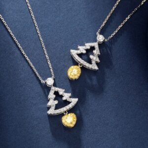 Diamond Pendant 0.09 Cts in 18k Gold Jewelry