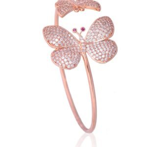 Butterfly in Diamond Bangle