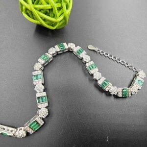 Green Tourmaline Baguette Bracelet