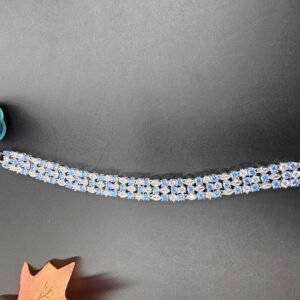 Blue Topaz Round Bracelet